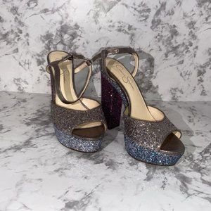 Jessica Simpson Lorinna Platform Glitter Sandal